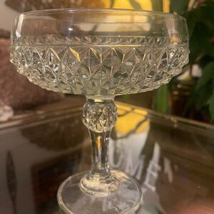 Intricate Crystal Glass Coupe